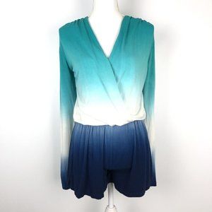 Young Fabulous & Broke Teal and Blue Ombre Jumpsuit